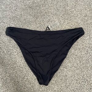 Good American Black Bikini Bottom Size 5